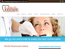 Tablet Screenshot of mygreenwooddentist.com